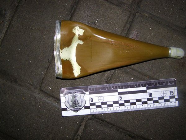 Управление полиции в Ровно обстреляли из гранатомета (фото)