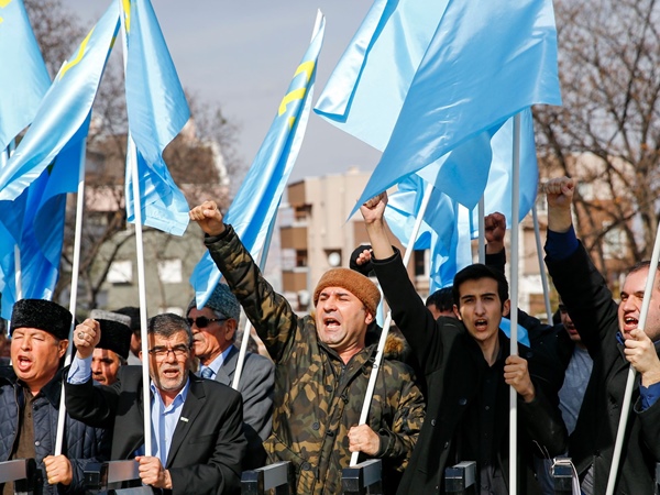 В Анкаре протестовали против оккупации Россией Крыма (фото)