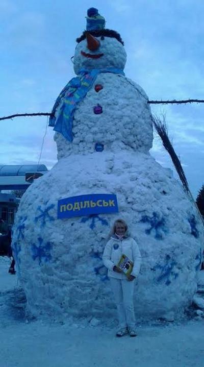В Одесской области слепили снеговика-рекордсмена (фото)