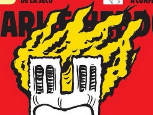 Charlie Hebdo опубликовал карикатуру про пожар в Нотр-Дам де Пари (фото)