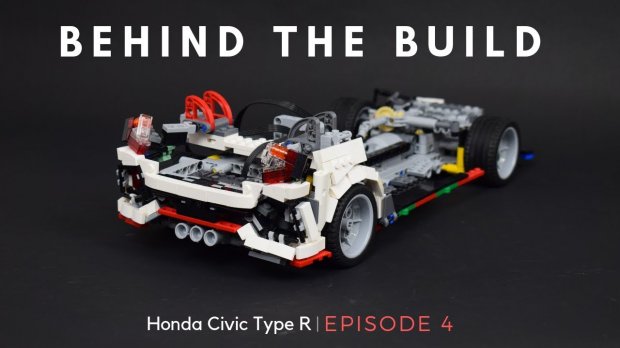 Из кубиков Lego создали полноразмерную копию Honda Civic Type R