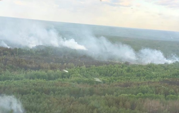 Площадь пожара в Чернобыльской зоне сократилась