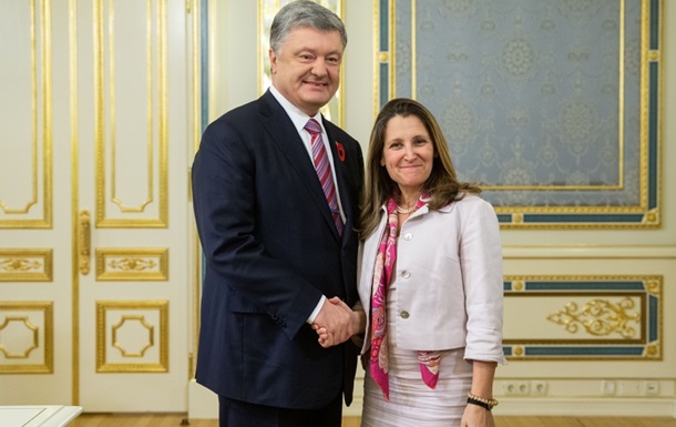 Порошенко и глава МИД Канады обсудили Донбасс