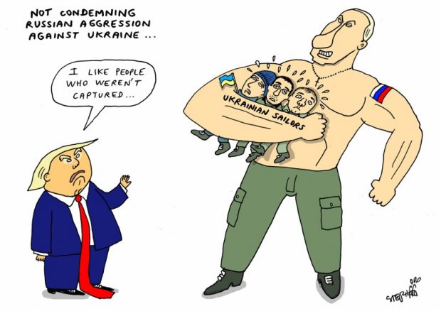 Украинские моряки в плену России: американский журнал опубликовал меткую карикатуру на Путина