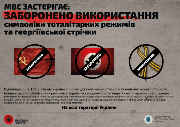 Яке покарання загрожує за використання георгіївських стрічок: інфографіка