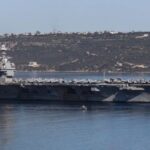 Авианосец USS Gerald R. Ford уходит на ремонт после пожара на борту